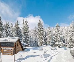 Granlibakken Lake Tahoe cross country ski center entrance