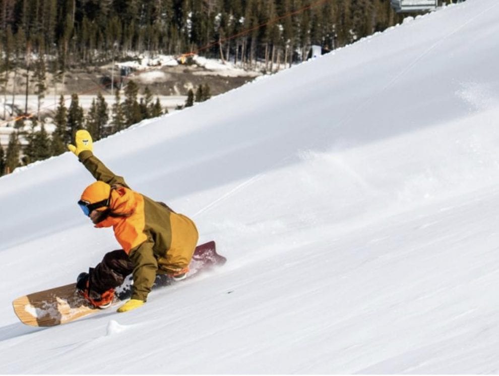 Snowboarder at Boreal