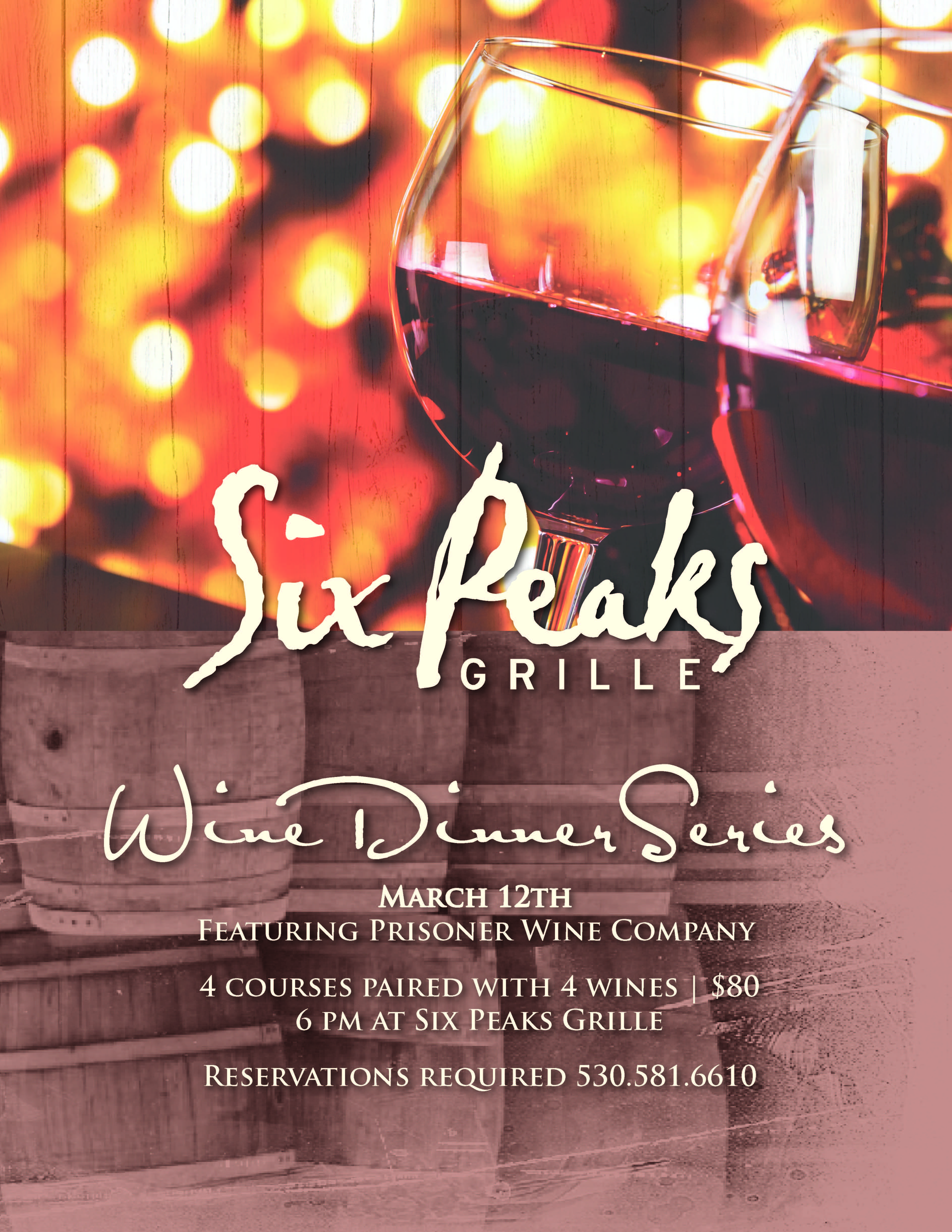 winter wine dinner prisoner go tahoe north