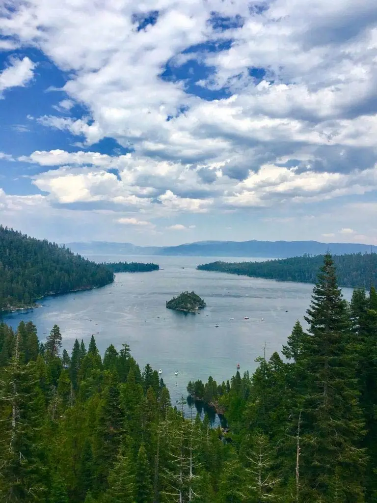 Tahoe Scenic Tours Emerald Bay looking downward