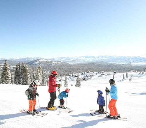 Downhill Skiing in Tahoe Donner