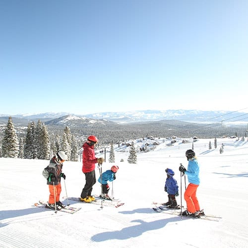 Downhill Skiing in Tahoe Donner