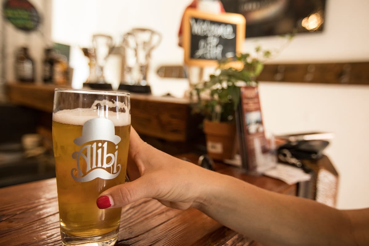 Slip into something a little more comfortable late in the day - namely a drink - at North lake Tahoe's Alibi Ale Works.