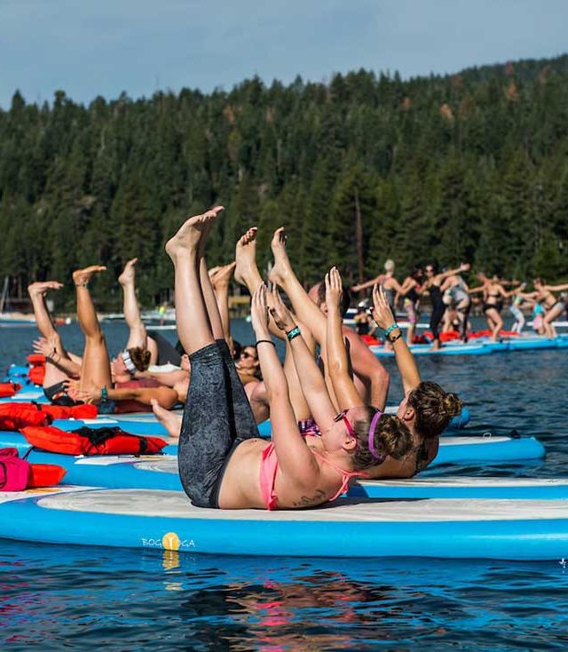 Wanderlust SUP yoga on Lake Tahoe