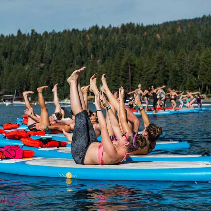 Wanderlust SUP yoga on Lake Tahoe