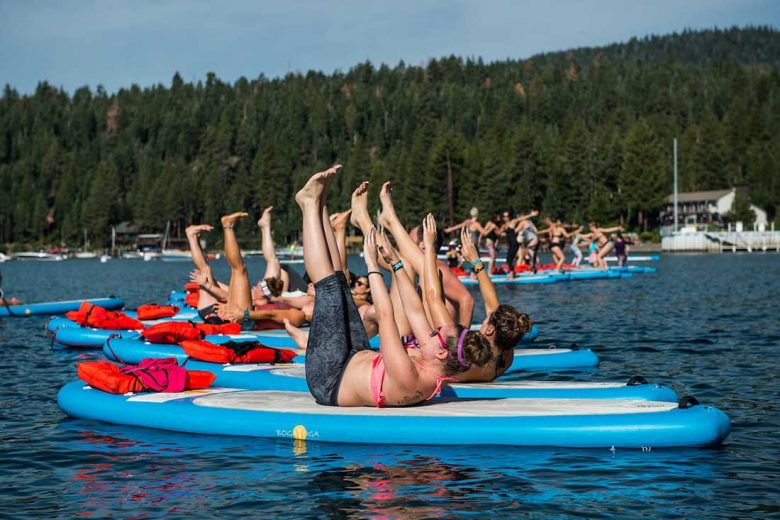 Wanderlust SUP yoga on Lake Tahoe