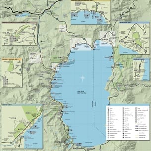North Lake Tahoe Map North Lake Tahoe Maps Go Tahoe North