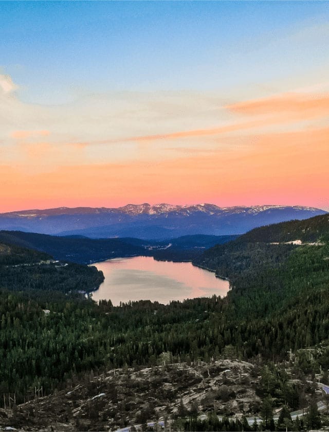 Donner Lake Sunset Sky