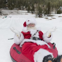 Merry Days Holly Nights Snow Ventures Santa Snow Tubing