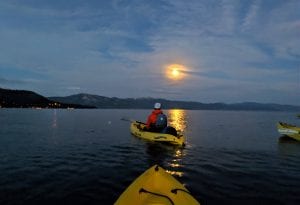 Lake Tahoe events: Full Moon Kayak Tours