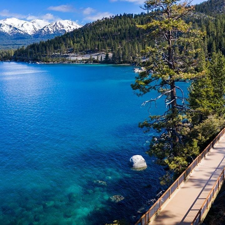 Tahoe East Shore Trail longest bridge