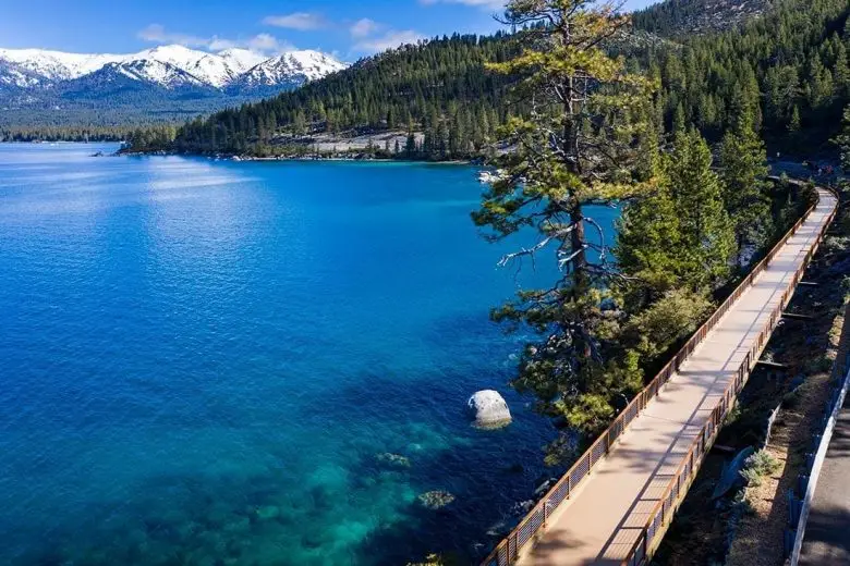 Tahoe East Shore Trail longest bridge