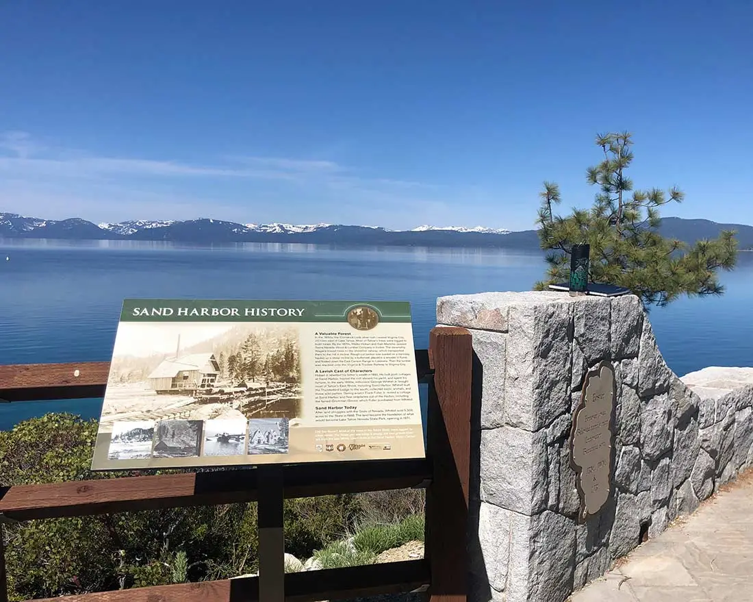 Tahoe East Shore Trail Sand Harbor