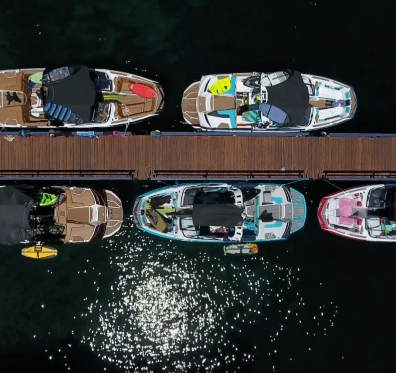 Boat dock in Lake Tahoe
