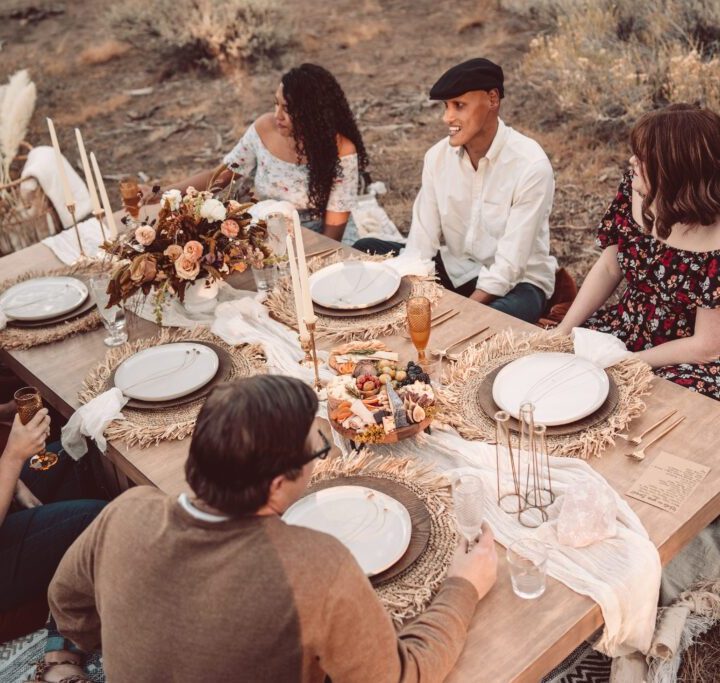 A group enjoying a Reverie Picnic