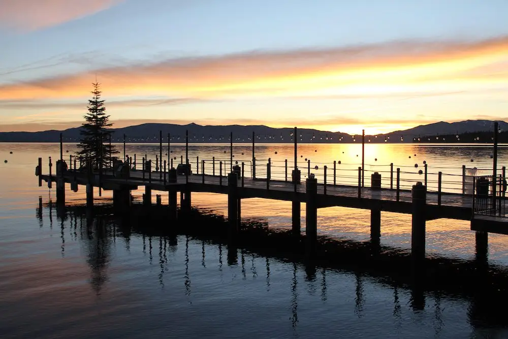 NBC Sports Hockey on X: Sunset at Lake Tahoe. This day is far from over.  #NHLOutdoorsAfterDark (📸 @nhl)  / X