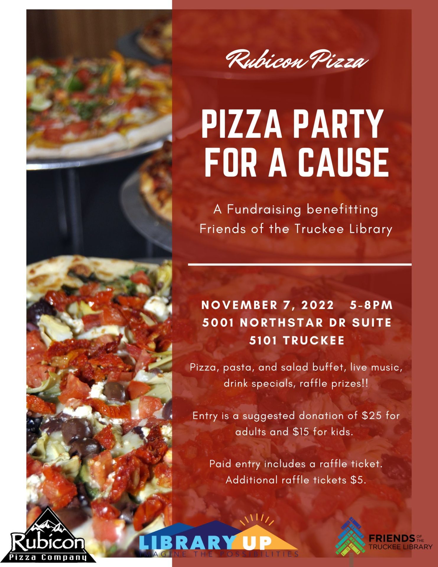Rubicon Pizza Party Fundraiser - Go Tahoe North