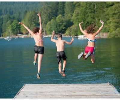 Tahoe Getaways Lake Pier Jump