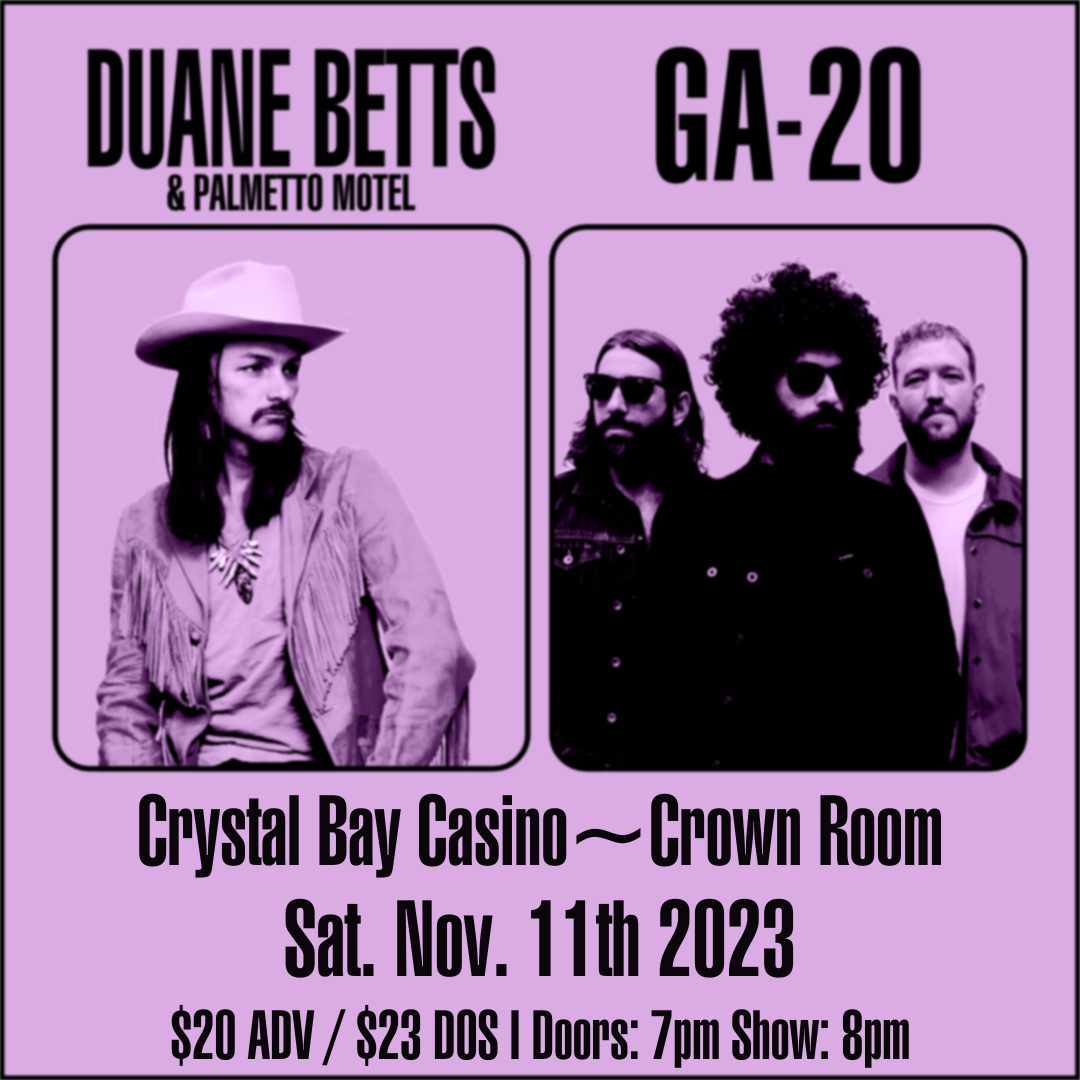 Duane Betts and GA-20