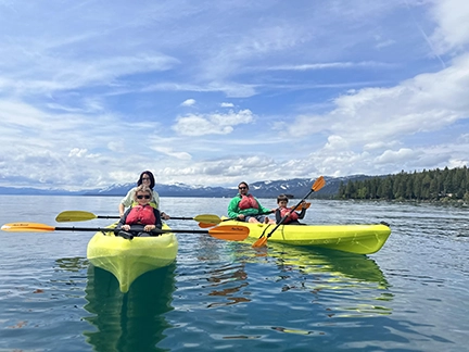 Family Kayaking with Tahoe City Kayak